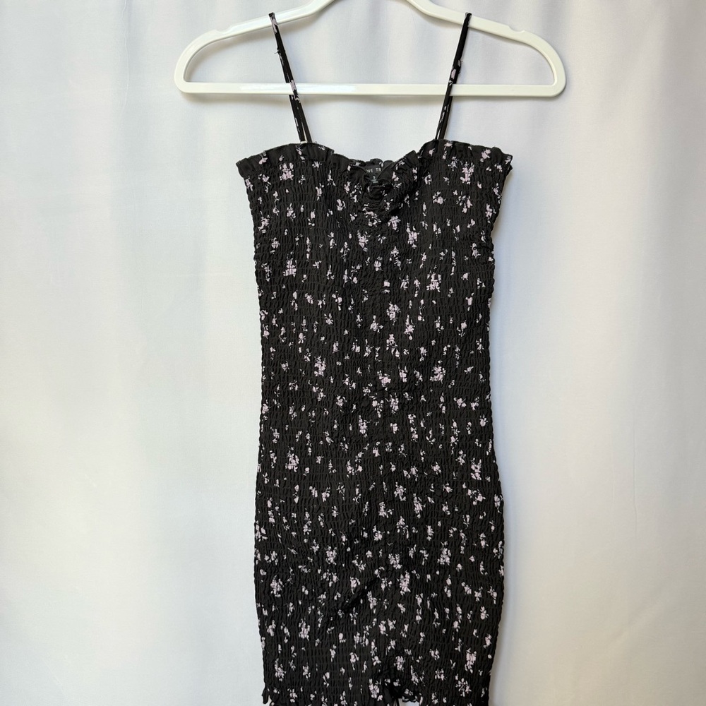 Floral Black Dress